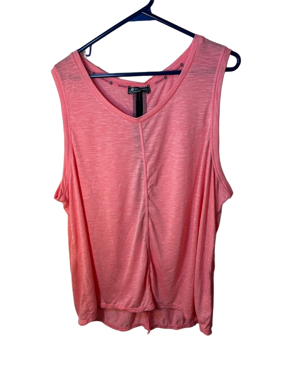 Pennington’s Active Zone activewear Coral Pink Sleeveless Tank Top size 2X